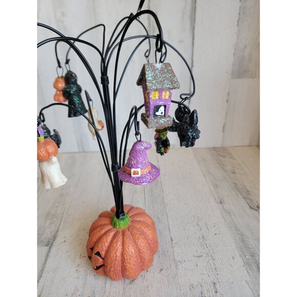 Halloween miniature ornament pumpkin tree Halloween witch ghost - Picture 6 of 9